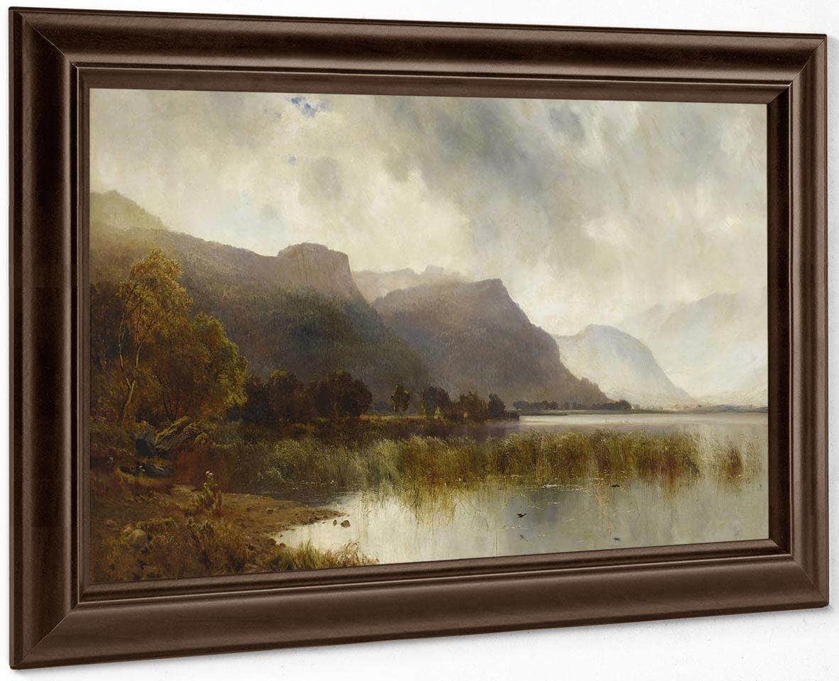A Quiet Loch By Alfred De Breanski Fine Art Print