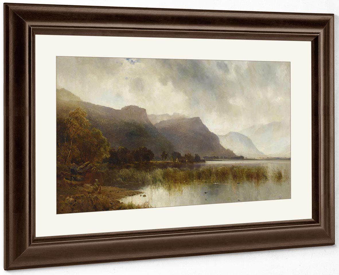 A Quiet Loch By Alfred De Breanski Fine Art Print