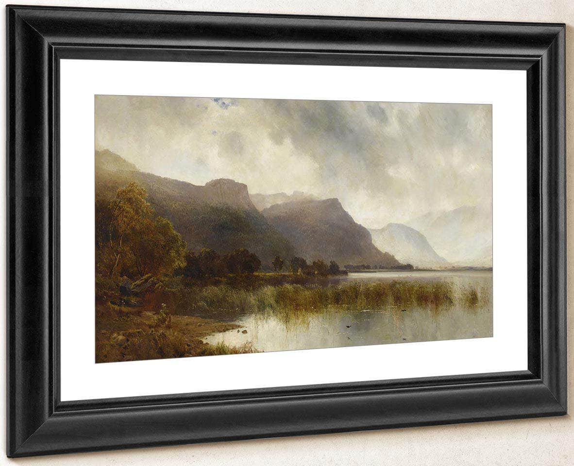 A Quiet Loch By Alfred De Breanski Fine Art Print