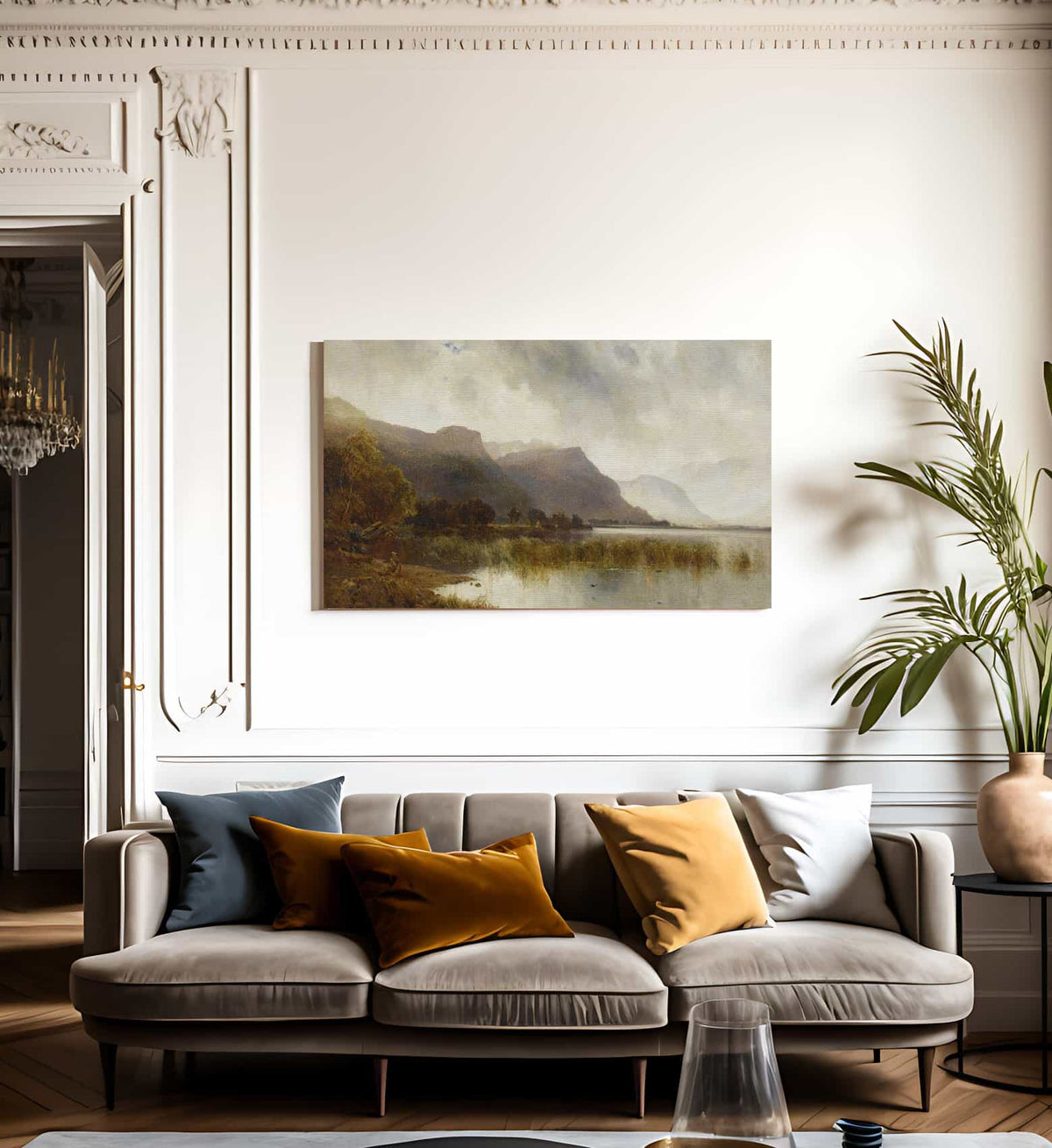 A Quiet Loch By Alfred De Breanski Fine Art Print