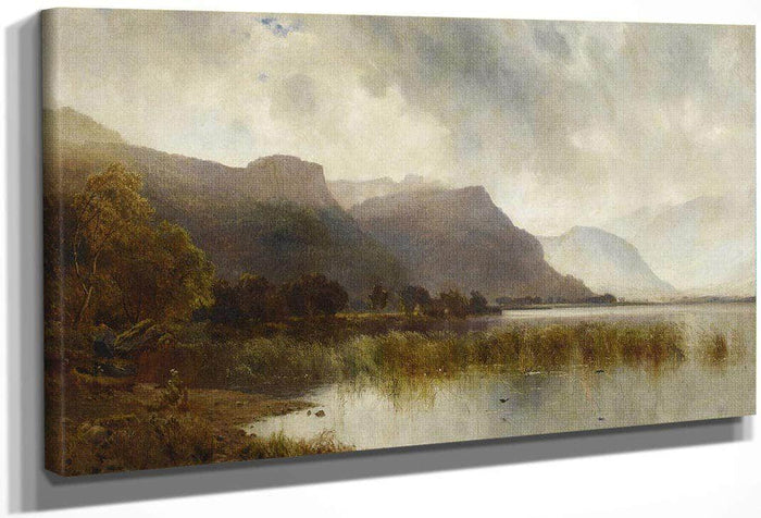 A Quiet Loch By Alfred De Breanski Fine Art Print