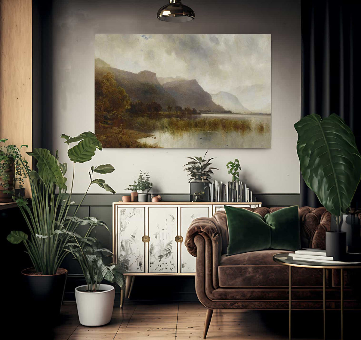 A Quiet Loch By Alfred De Breanski Fine Art Print