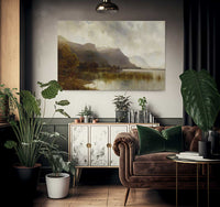 A Quiet Loch By Alfred De Breanski Fine Art Print