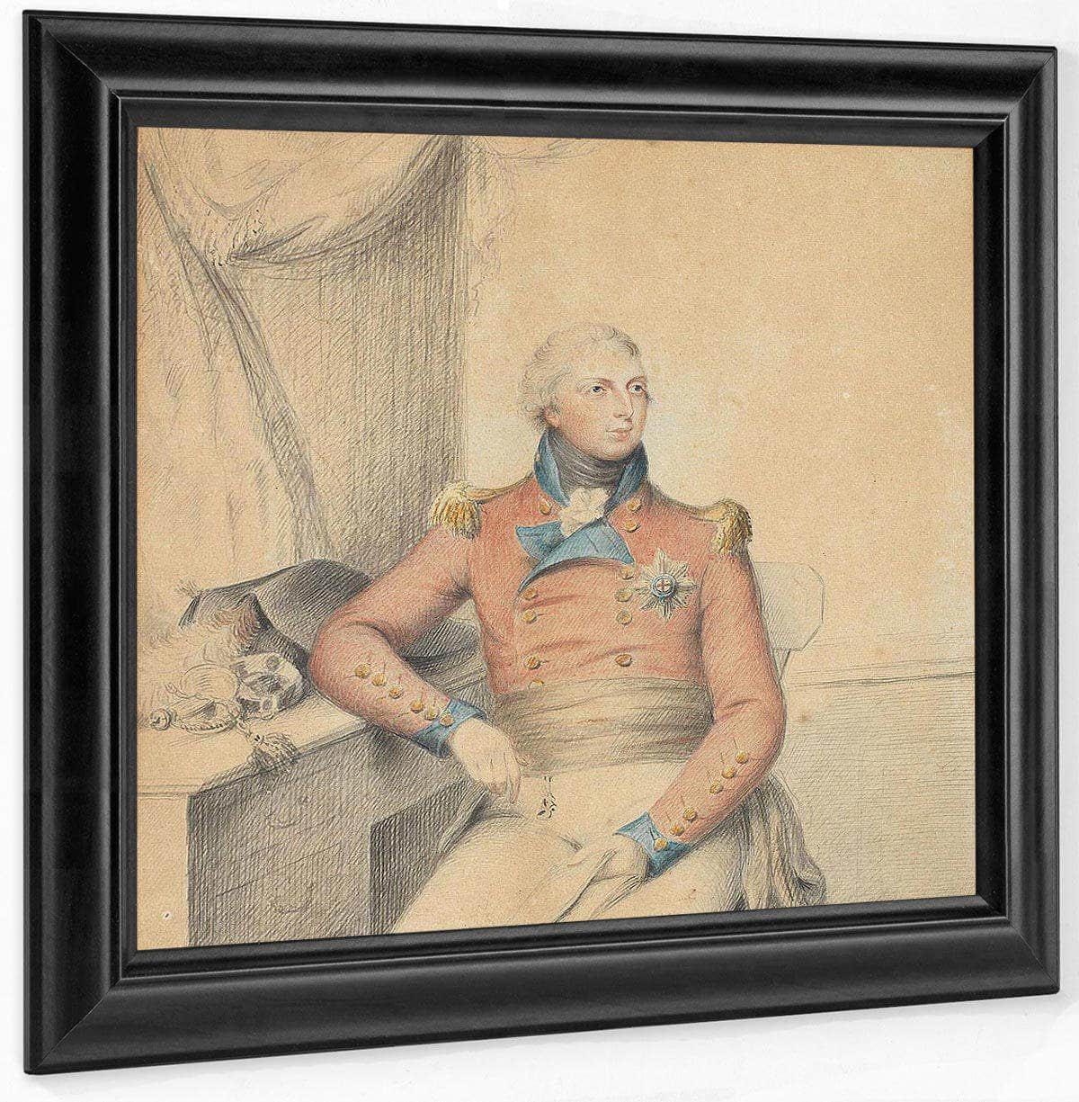 A Rare Work On Paper Portraying Prince William Frederick, Duke Of Gloucester And Edinburgh (1776–1834) By William Henry Walker Fine Art Print