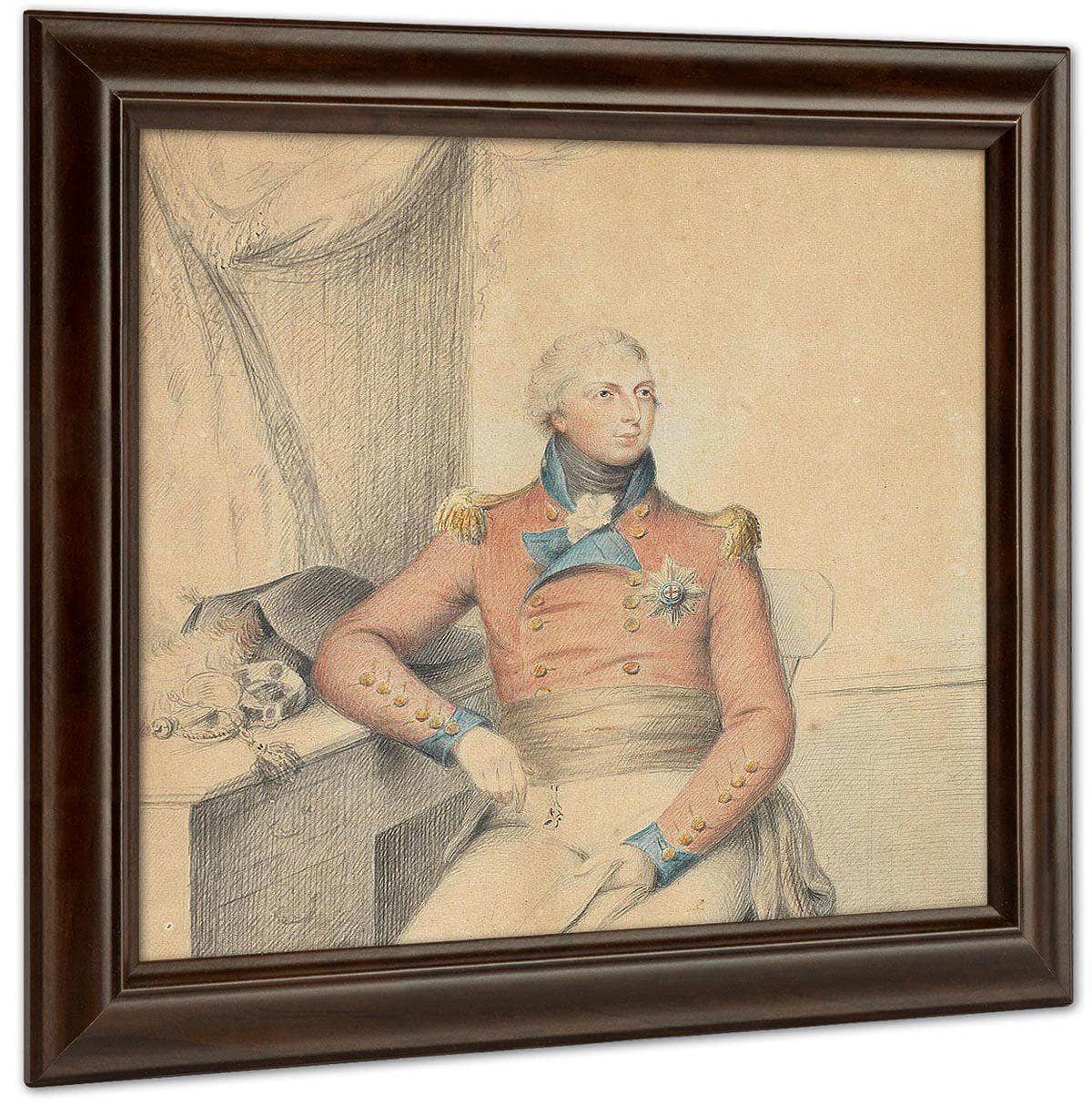 A Rare Work On Paper Portraying Prince William Frederick, Duke Of Gloucester And Edinburgh (1776–1834) By William Henry Walker Fine Art Print