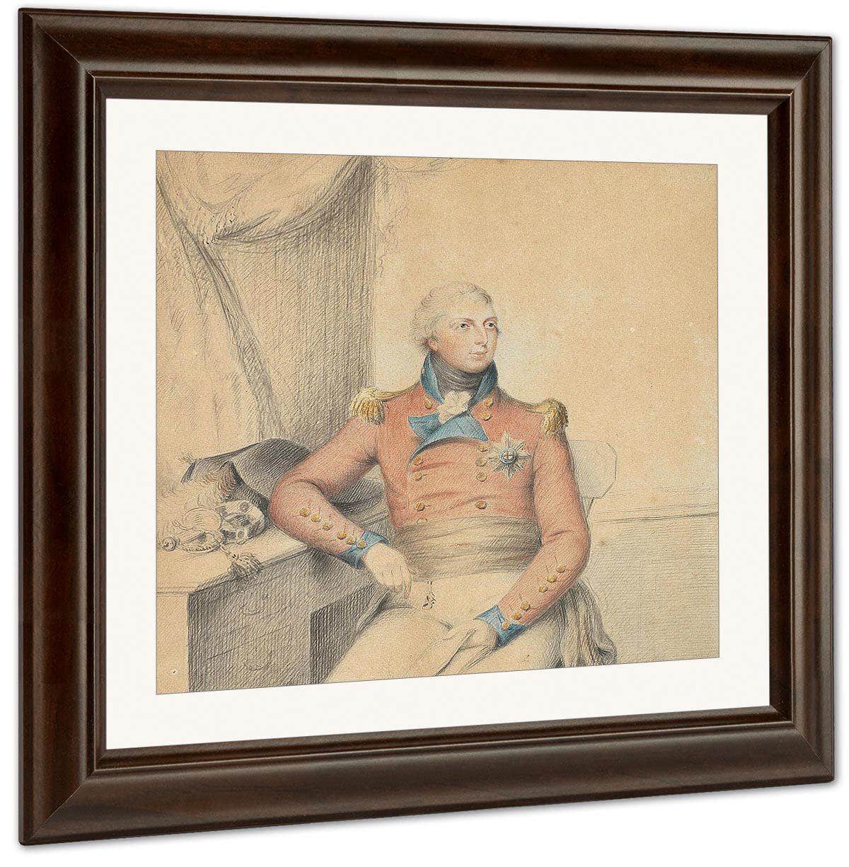 A Rare Work On Paper Portraying Prince William Frederick, Duke Of Gloucester And Edinburgh (1776–1834) By William Henry Walker Fine Art Print