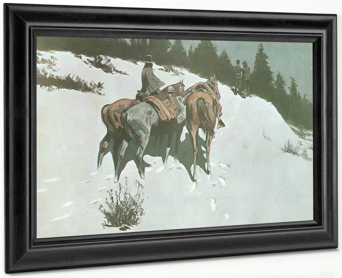A Reconnaissance By Frederic Remington Fine Art Print