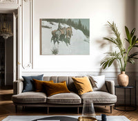 A Reconnaissance By Frederic Remington Fine Art Print