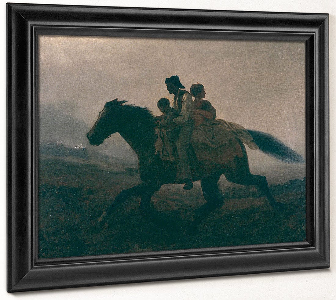 A Ride For Liberty    The Fugitive Slaves By Eastman Johnson Fine Art Print