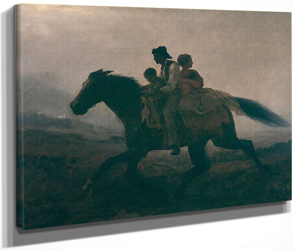 A Ride For Liberty    The Fugitive Slaves By Eastman Johnson Fine Art Print
