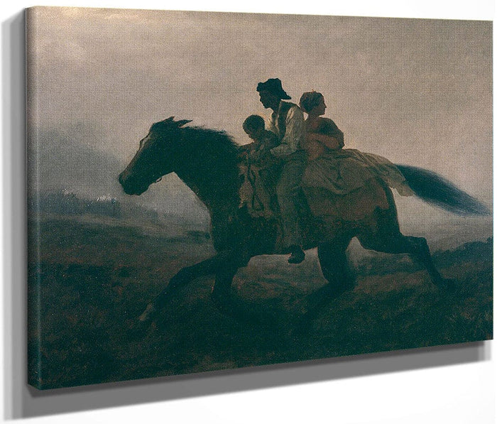 A Ride For Liberty    The Fugitive Slaves By Eastman Johnson Fine Art Print