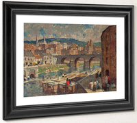 A River Mill Town By Robert Spencer Fine Art Print