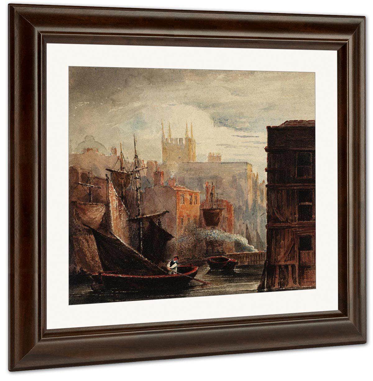 A River Scene By David Cox Fine Art Print