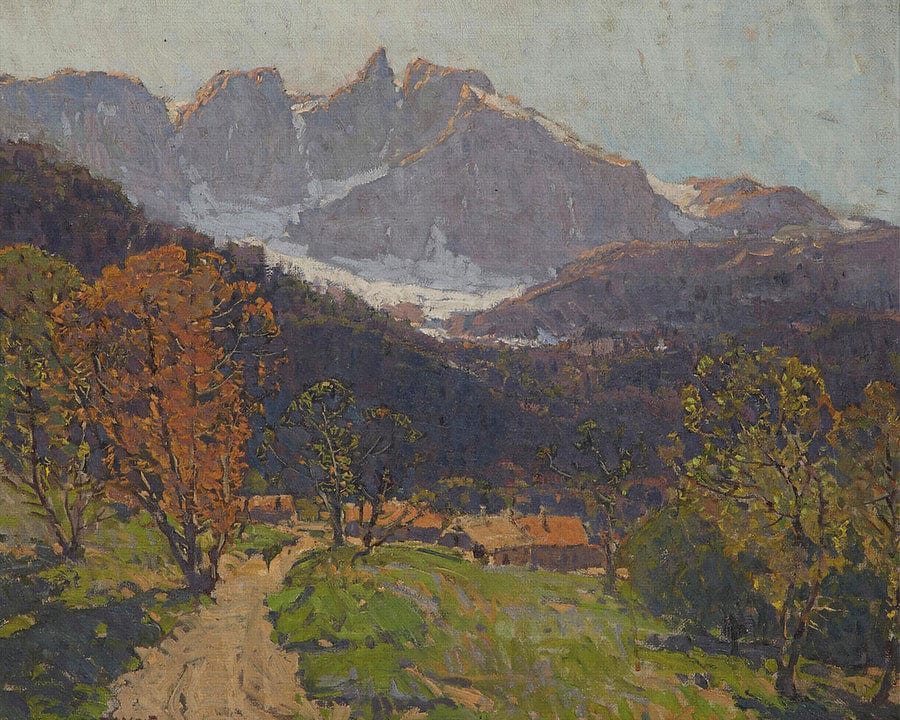A Road To Alpine Homes By Edgar Payne Fine Art Print
