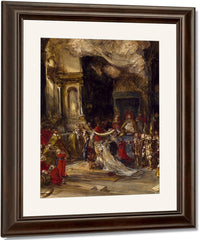 A Royal Marriage Scene By Eugene Isabey Fine Art Print