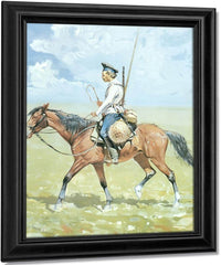 A Russian Cossack By Frederic Remington Fine Art Print