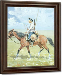 A Russian Cossack By Frederic Remington Fine Art Print