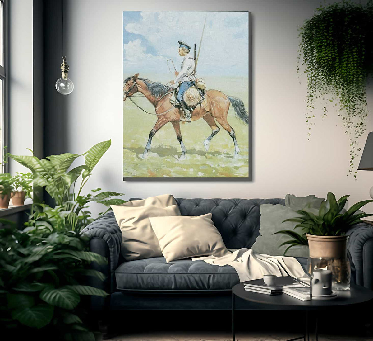 A Russian Cossack By Frederic Remington Fine Art Print