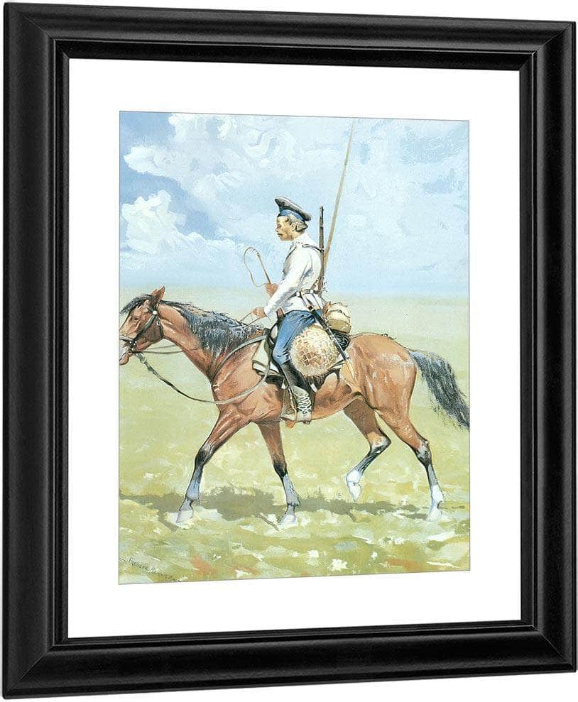 A Russian Cossack By Frederic Remington Fine Art Print
