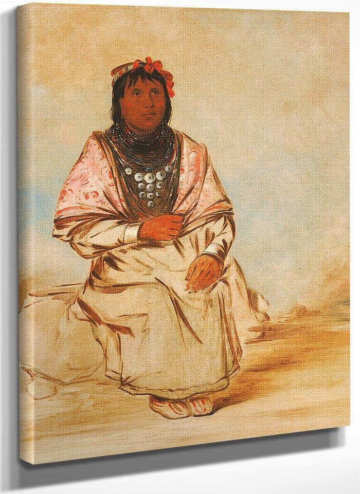 A Seminole Woman By George Catlin Fine Art Print