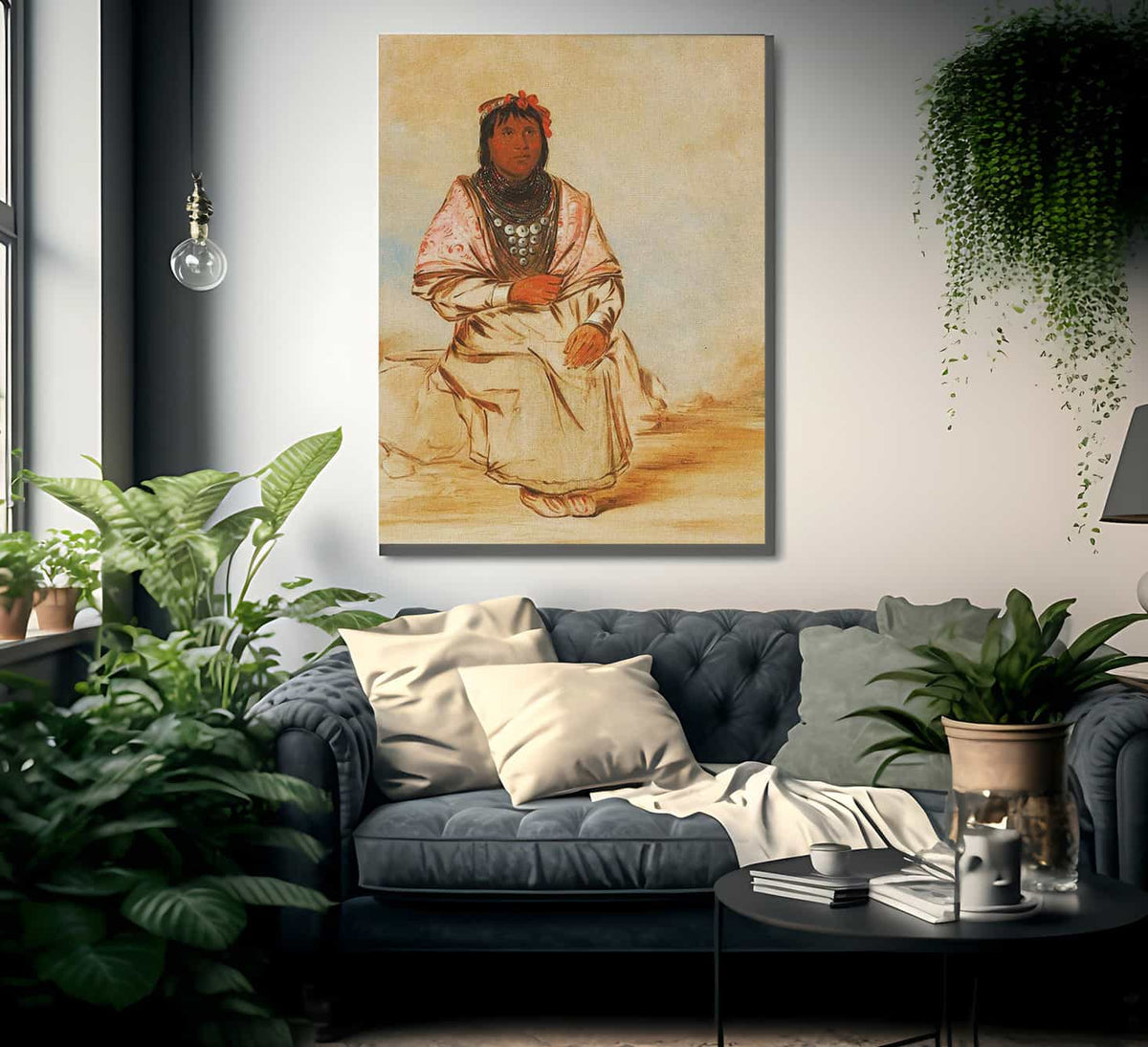 A Seminole Woman By George Catlin Fine Art Print