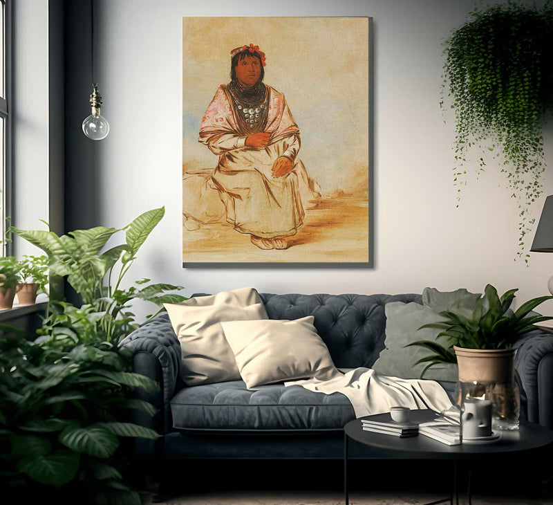 A Seminole Woman By George Catlin Fine Art Print