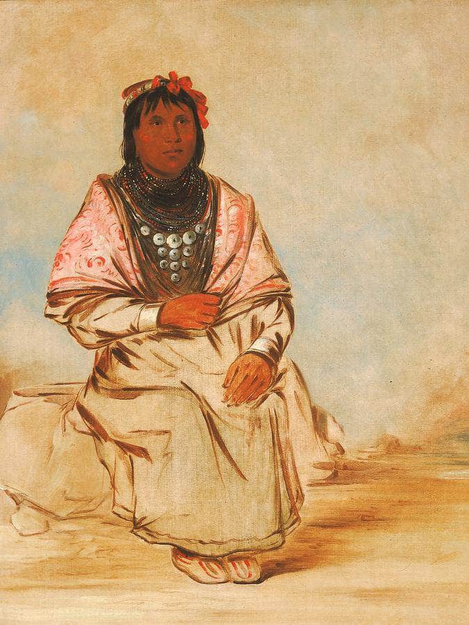 A Seminole Woman By George Catlin Fine Art Print