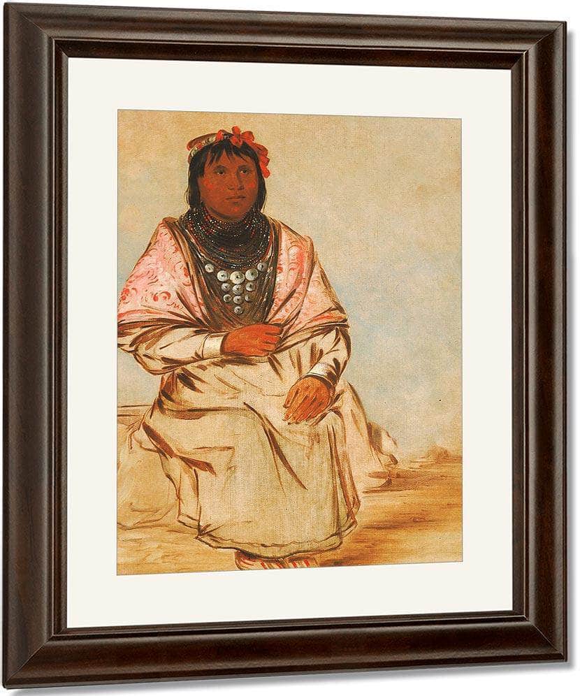 A Seminole Woman By George Catlin Fine Art Print