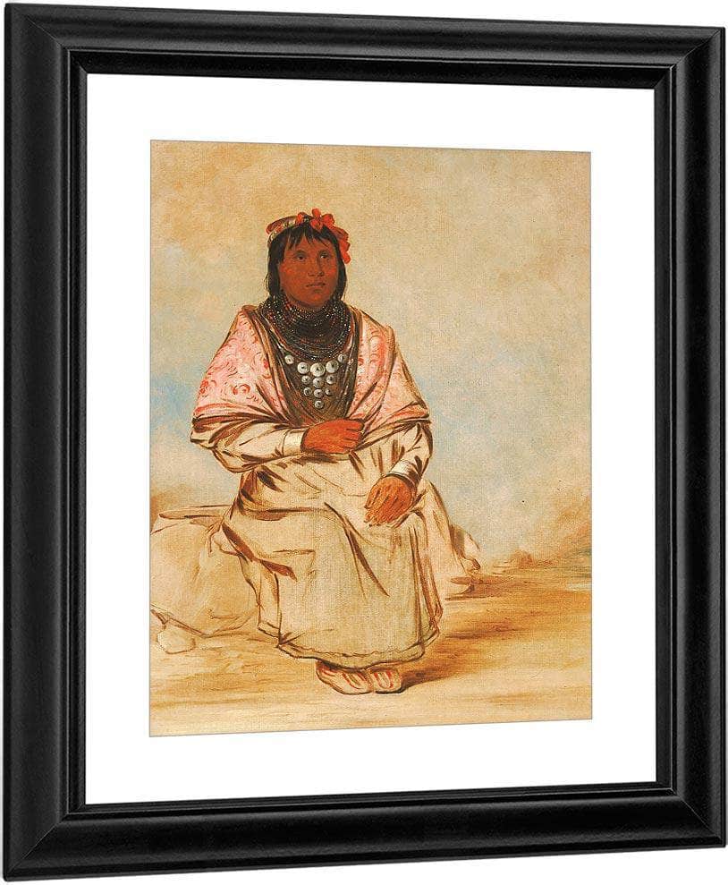 A Seminole Woman By George Catlin Fine Art Print