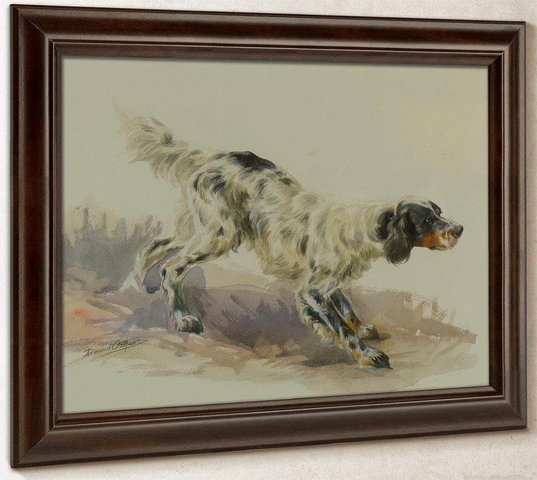 A Setter At Work By Edmund Henry Osthaus Fine Art Print