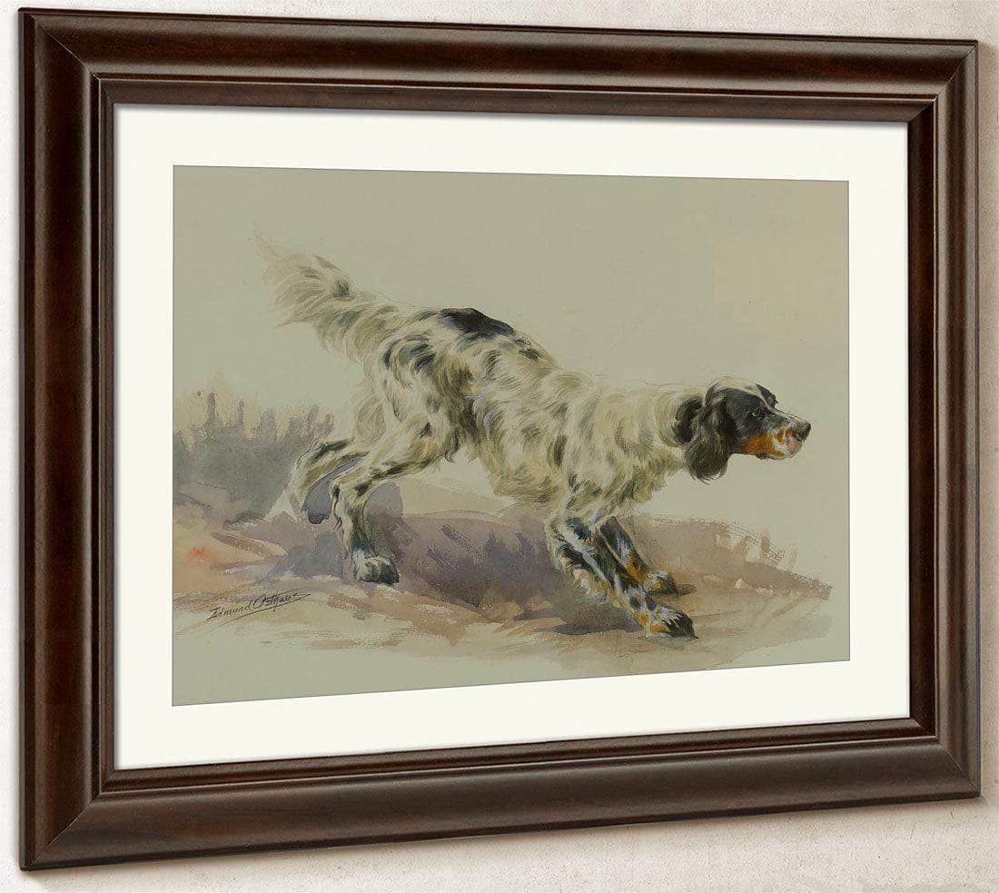 A Setter At Work By Edmund Henry Osthaus Fine Art Print