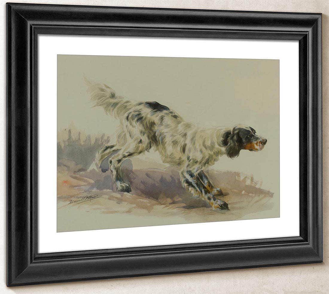 A Setter At Work By Edmund Henry Osthaus Fine Art Print