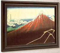 A Shower Below The Summit By Hokusai Fine Art Print
