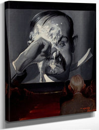 A Silent Comedy Probable Magazine Cover 1927 By Leslie Thrasher Fine Art Print