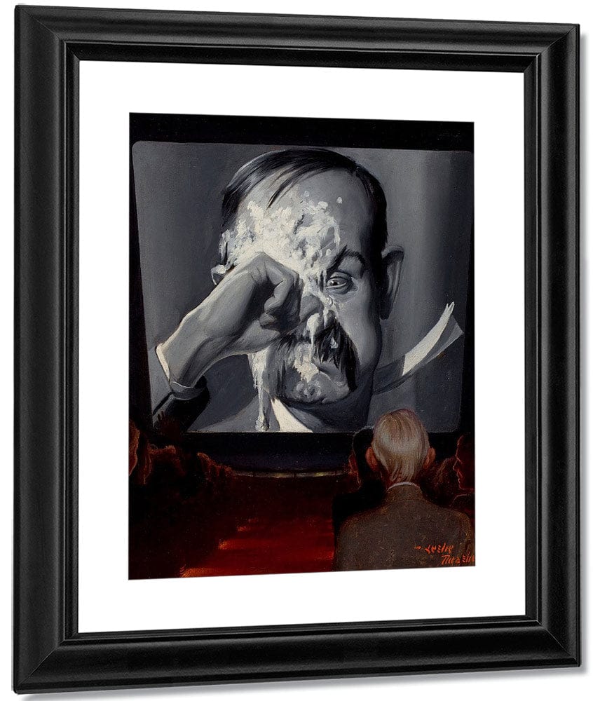 A Silent Comedy Probable Magazine Cover 1927 By Leslie Thrasher Fine Art Print