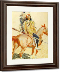 A Sioux Chief By Frederic Remington Fine Art Print