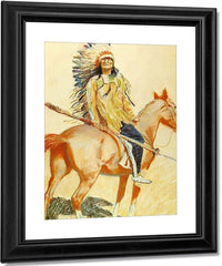 A Sioux Chief By Frederic Remington Fine Art Print