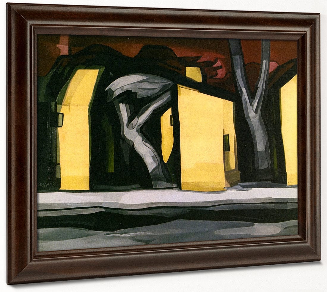 A Situation In Yellow By Oscar Bluemner Fine Art Print