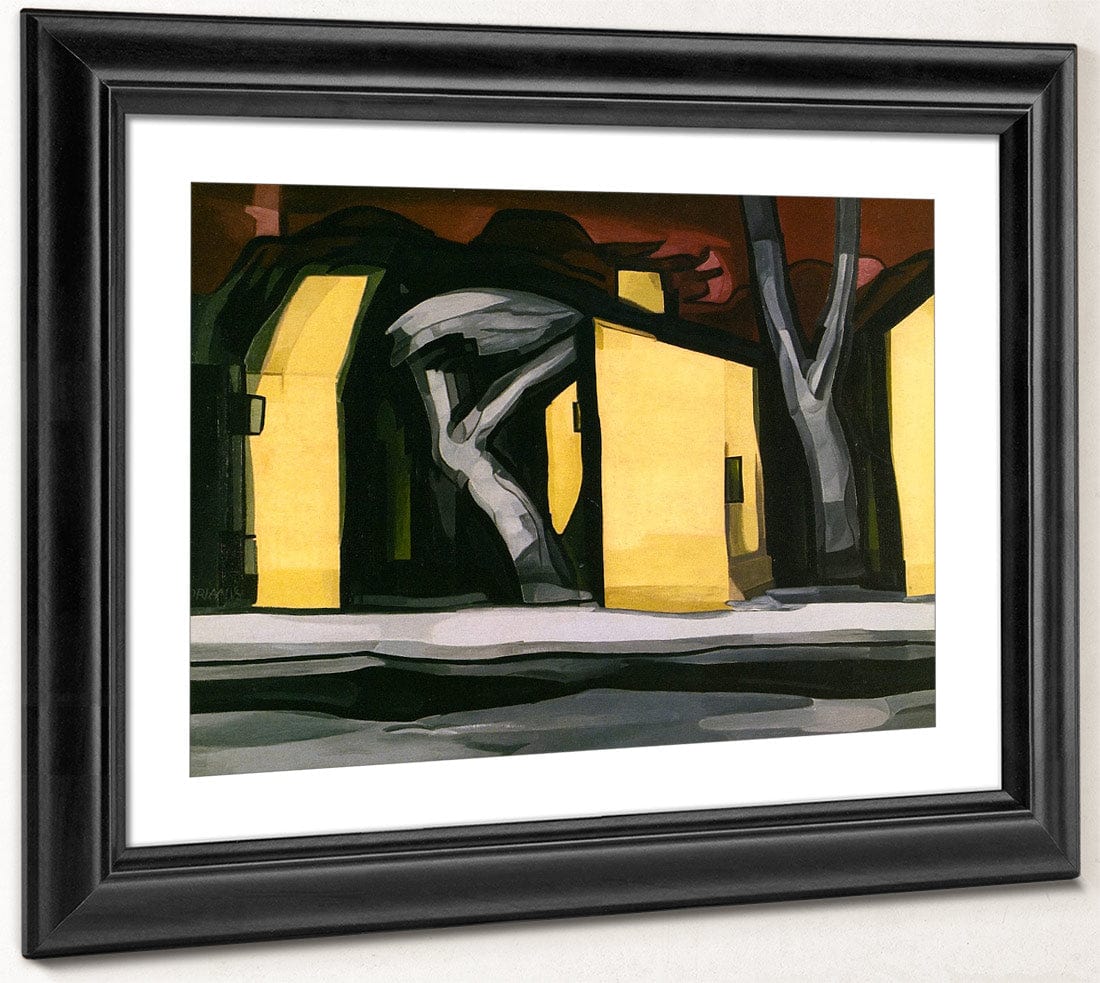 A Situation In Yellow By Oscar Bluemner Fine Art Print