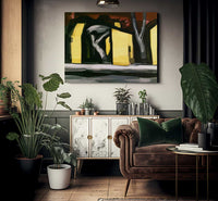 A Situation In Yellow By Oscar Bluemner Fine Art Print