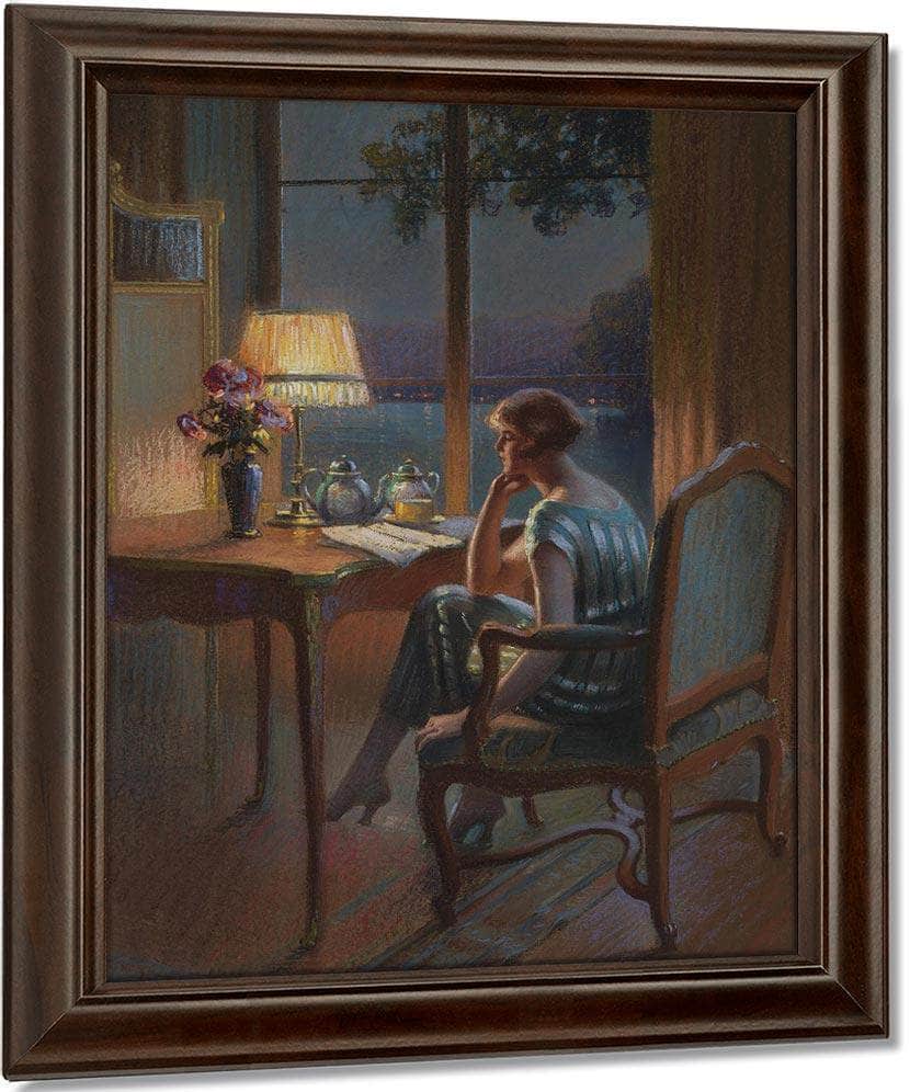 A Son Bureau By Enjolras Delphin Fine Art Print