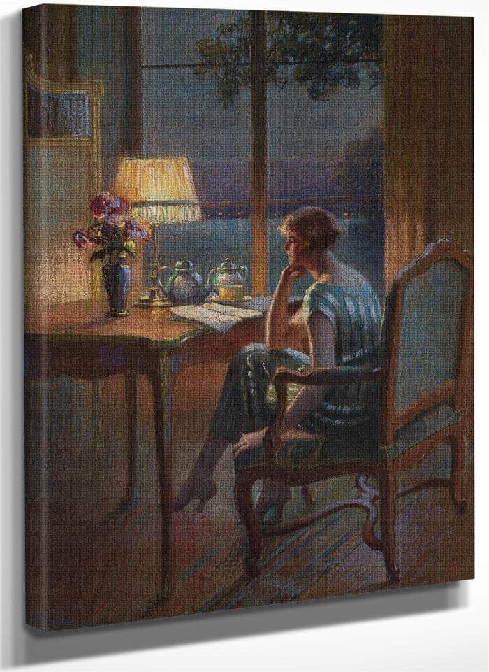 A Son Bureau By Enjolras Delphin Fine Art Print