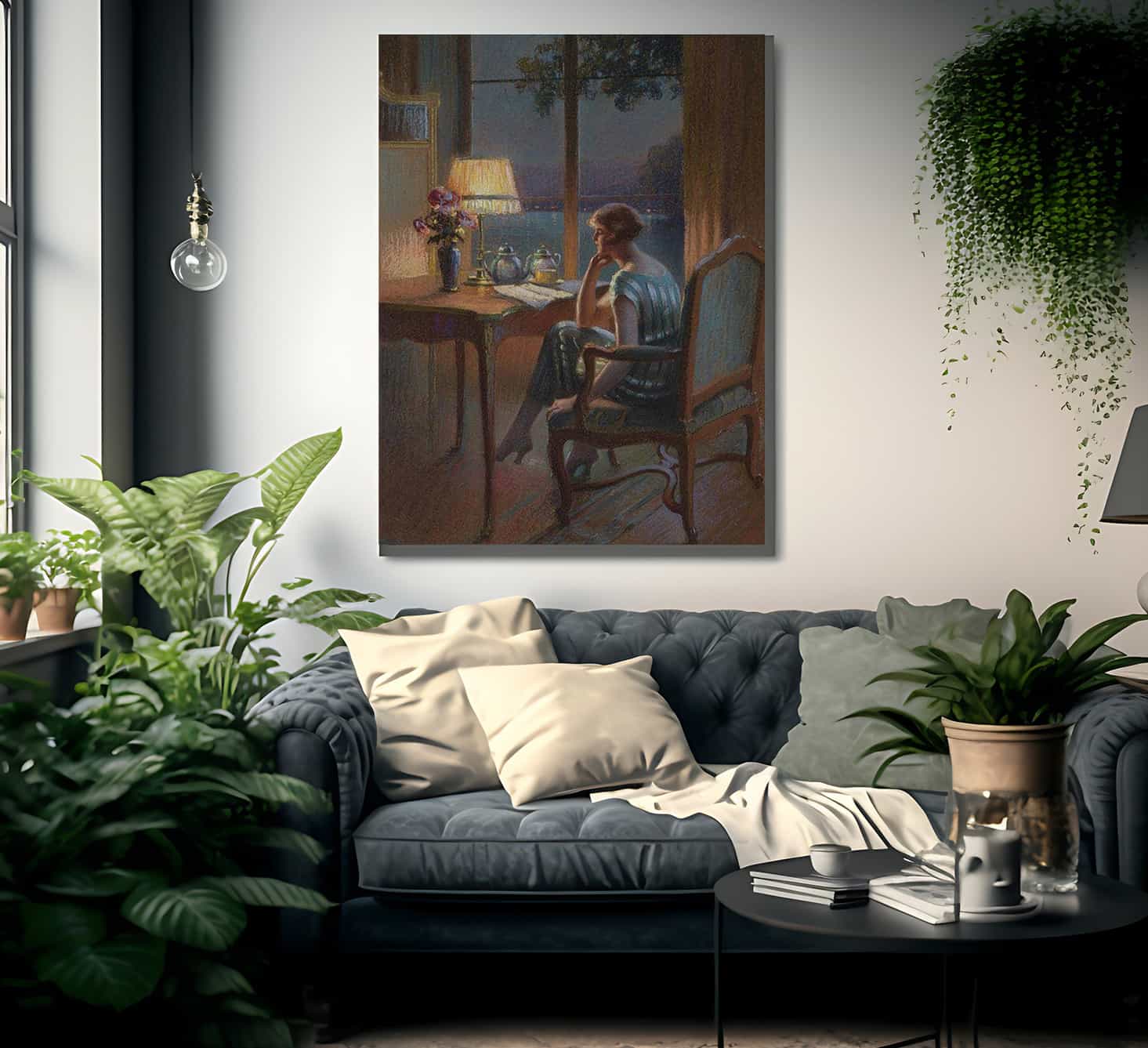 A Son Bureau By Enjolras Delphin Fine Art Print
