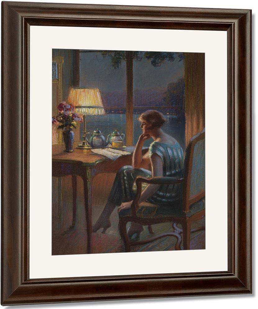 A Son Bureau By Enjolras Delphin Fine Art Print