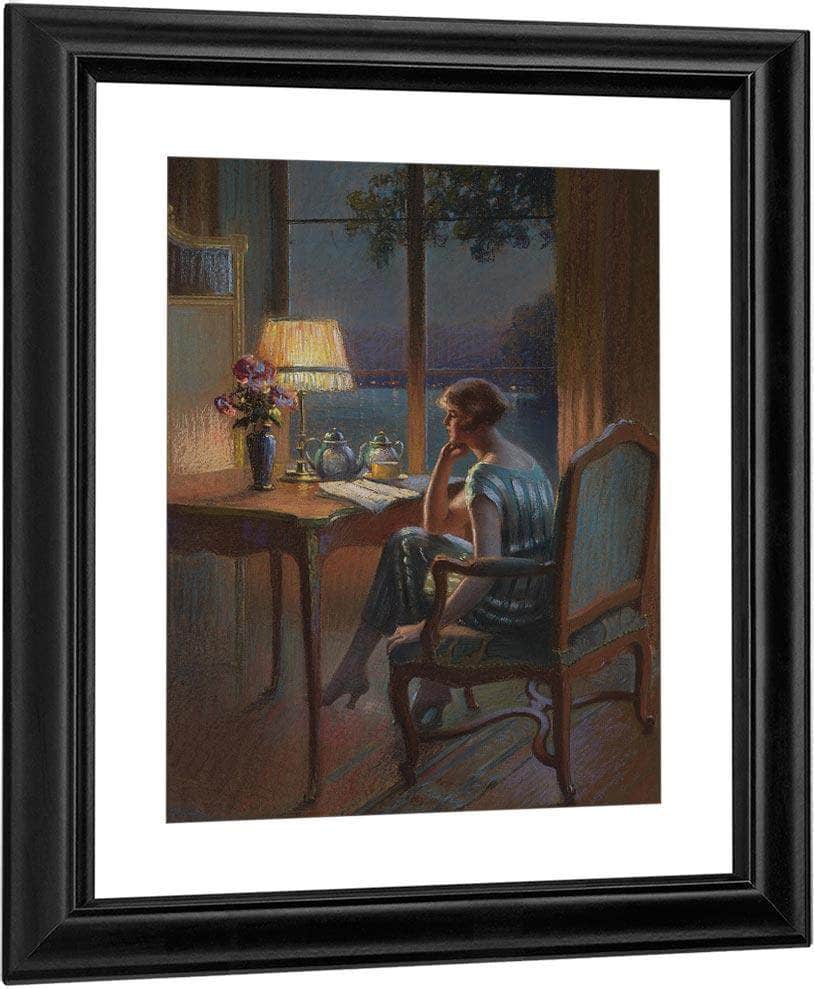 A Son Bureau By Enjolras Delphin Fine Art Print