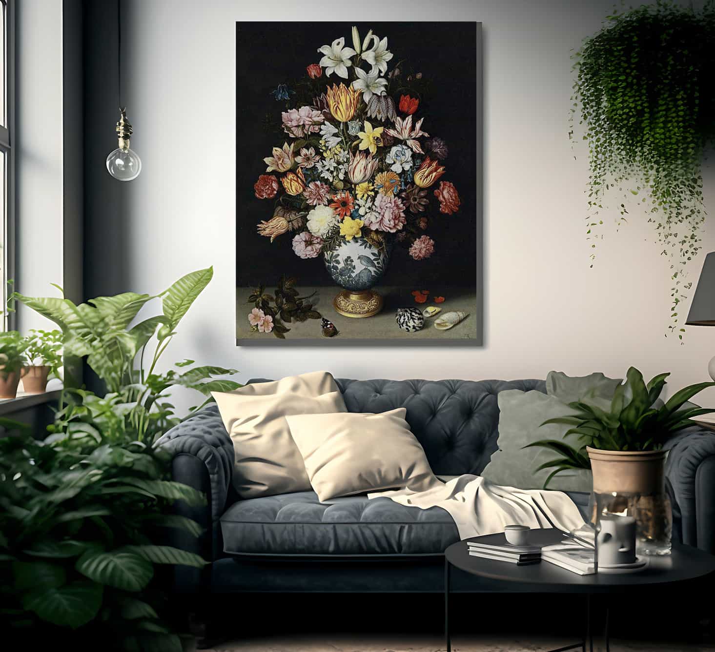 A Still Life Of Flowers In A Wan Li Vase By Ambrosius Bosschaert The Elder Fine Art Print