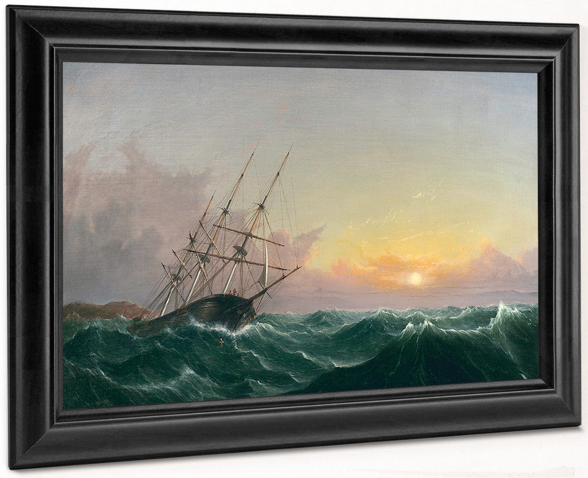 A Storm Breaking Away Spanierman By Fitz Henry Lane Fine Art Print