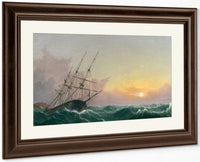 A Storm Breaking Away Spanierman By Fitz Henry Lane Fine Art Print