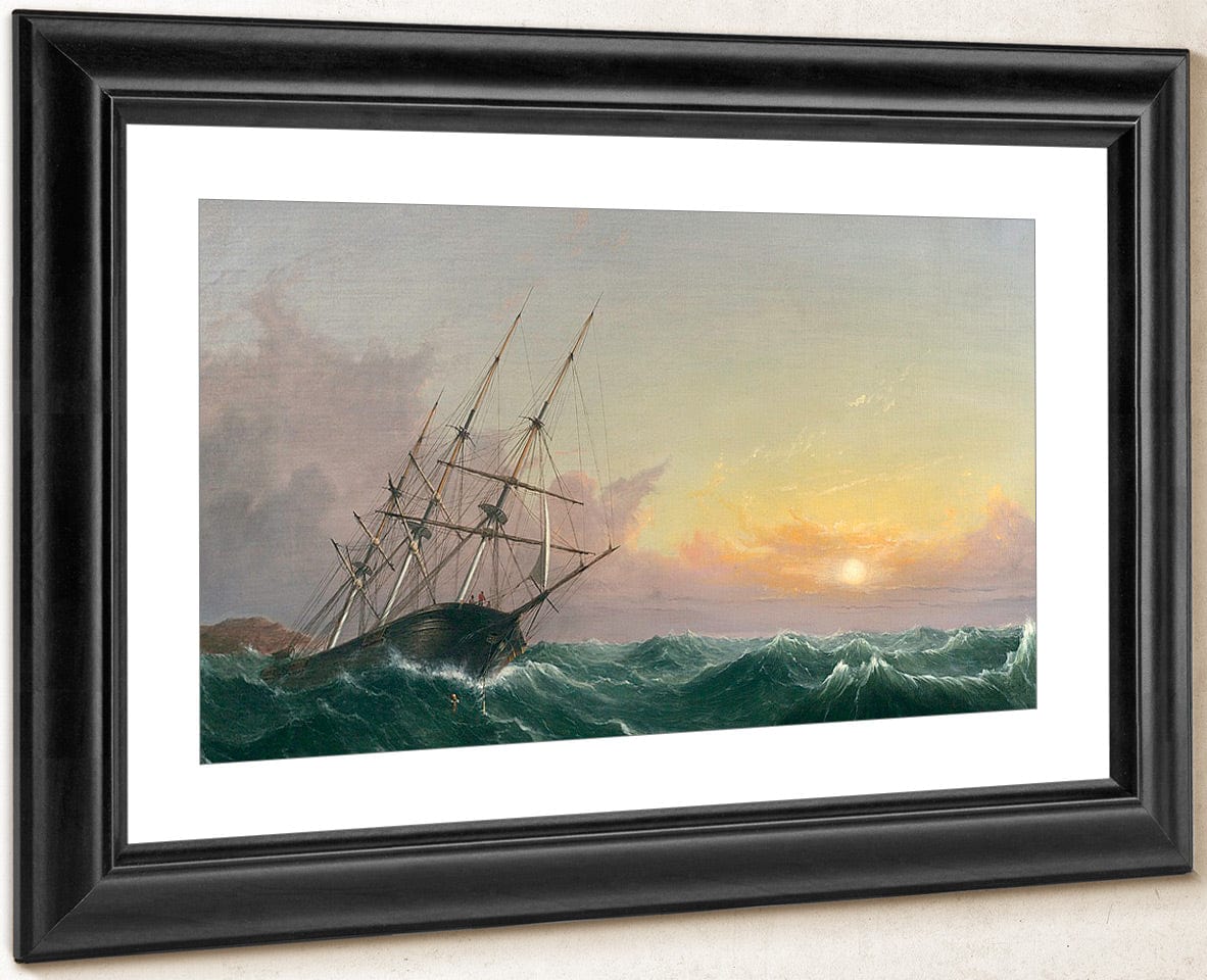 A Storm Breaking Away Spanierman By Fitz Henry Lane Fine Art Print