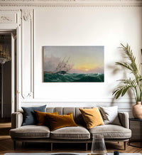 A Storm Breaking Away Spanierman By Fitz Henry Lane Fine Art Print